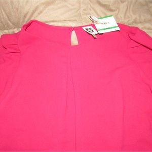 BRAND NEW HOT PINK LONG SLEEVE BLOUSE